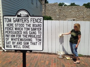 Tom Sawyer Fence at the Mark Twain Boyhood Home